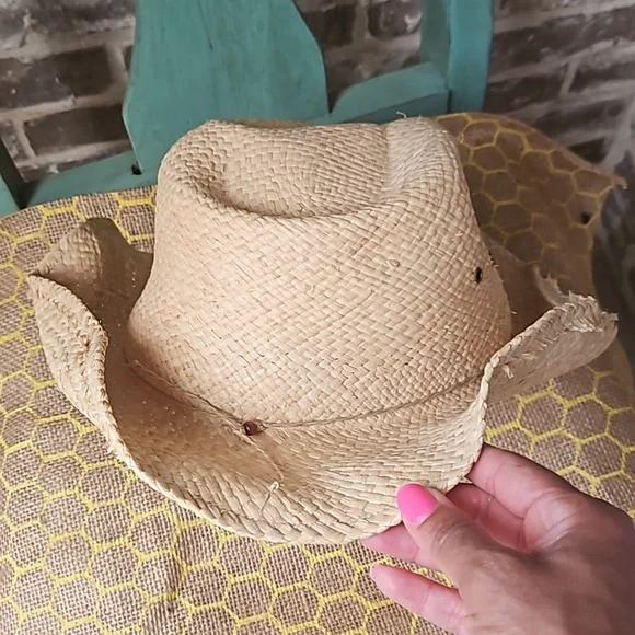 Panama Jack Seashell Straw Beaded Hat - Picture 3 of 5